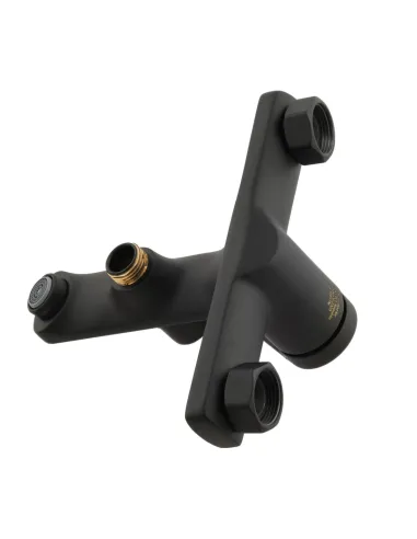 Смеситель для ванны Venta BA305KB с душевым набором, черный