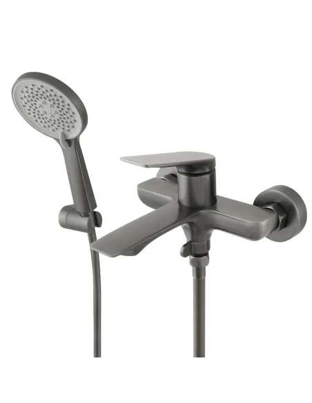 Смеситель для ванны Venta BF305KG с душевым набором, черный