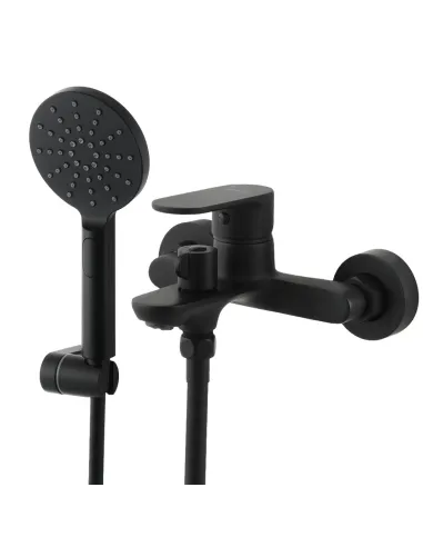 Змішувач для ванни Venta BF325KB із душовим набором, чорний