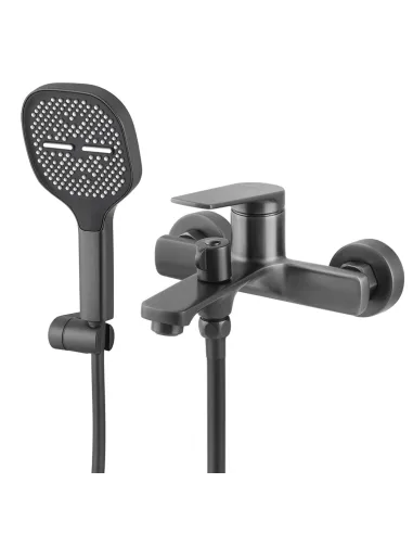 Змішувач для ванни Venta BA305KG із душовим набором, чорний