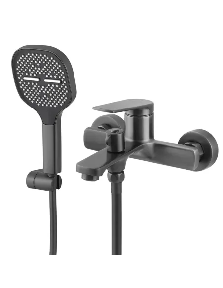 Змішувач для ванни Venta BA305KG із душовим набором, чорний