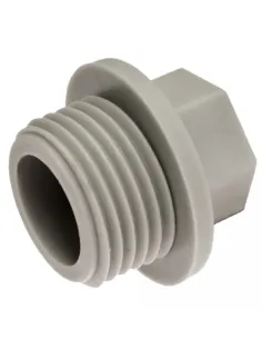 Заглушка Grandi PН 1 дюйм для поліпропіленових труб, пластикова різьба