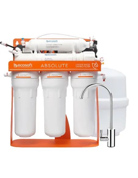 Фильтр обратного осмоса Ecosoft Absolute 5-75PS с помпой на станине