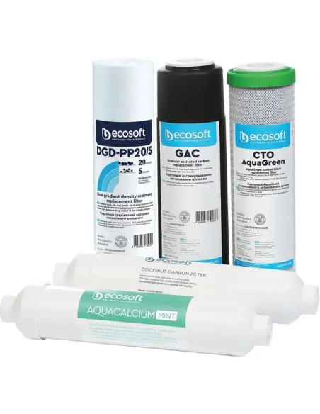 Комплект сменных картриджей для фильтров Ecosoft P`URE AquaCalcium 6 месяцев
