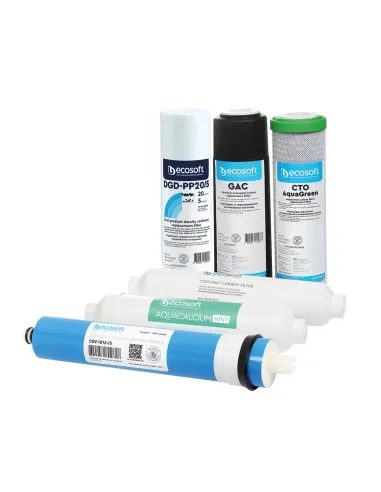 Комплект змінних картриджів для фільтрів Ecosoft P`URE AquaCalcium 12 місяців