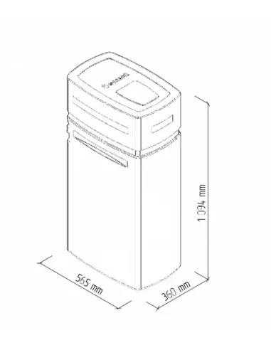 Умягчитель воды кабинетного типа Ecosoft Anthracite Azure 250