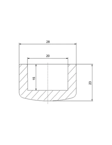 Заглушка Blue Ocean d20, для поліпропіленових труб, біла