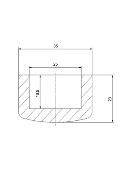 Заглушка Blue Ocean d25, для полипропиленовых труб