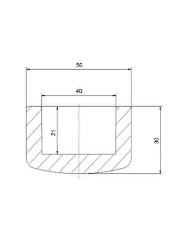 Заглушка Blue Ocean d40 для поліпропіленових труб