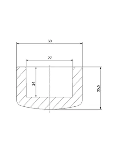 Заглушка Blue Ocean d50, для полипропиленовых труб