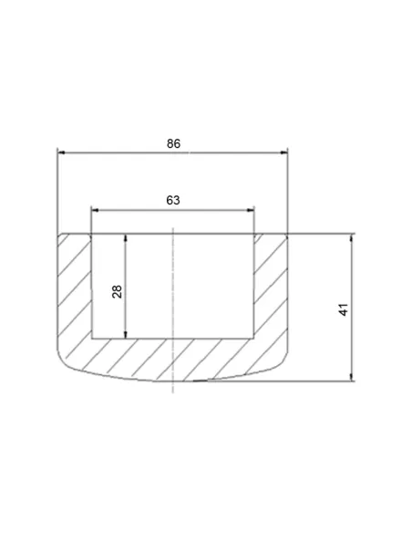 Заглушка Blue Ocean d63, для полипропиленовых труб