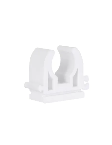 Кріплення (кліпса) одинарне Blue Ocean d20, для ППР труб, білий