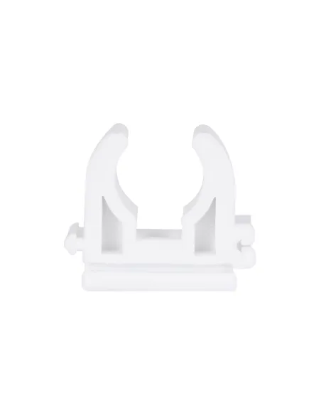 Крепеж (клипса) одинарный Blue Ocean d20, для ППР труб, белый