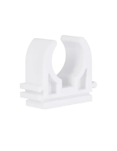 Кріплення (кліпса) одинарне Blue Ocean d32, для ППР труб, білий