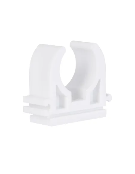 Кріплення (кліпса) одинарне Blue Ocean d32, для ППР труб, білий