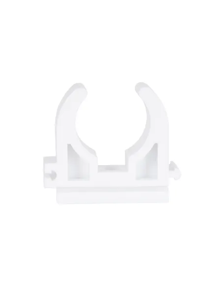 Крепеж (клипса) одинарный Blue Ocean d32, для ППР труб, белый