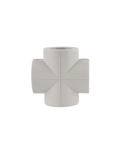 Крепеж двойной Blue Ocean d25, для полипропиленовых труб, клипса