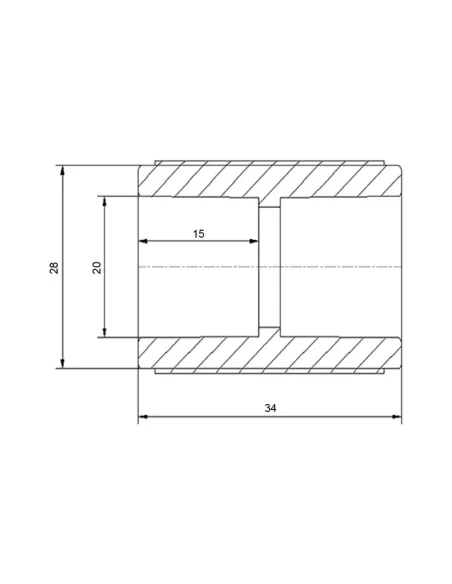 Муфта Blue Ocean d20, для поліпропіленових труб