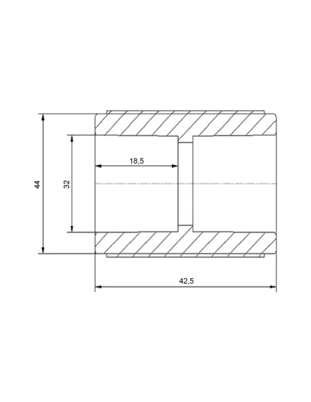 Муфта Blue Ocean d32, для полипропиленовых труб