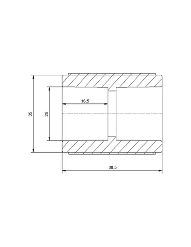 Муфта PPR Blue Ocean 25, для полипропиленовых труб, белая