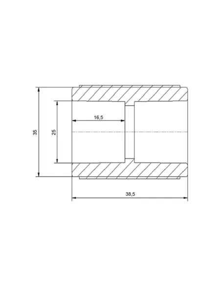 Муфта PPR Blue Ocean 25, для полипропиленовых труб, белая