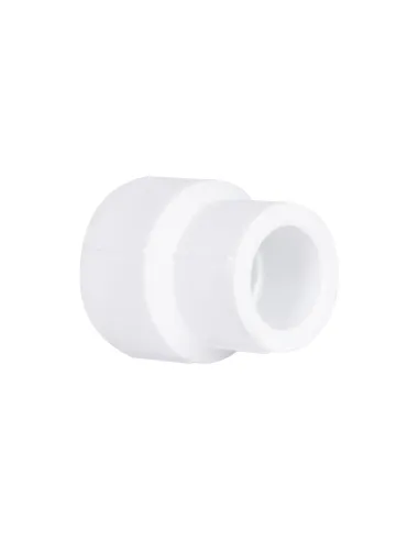 Муфта PPR Blue Ocean 25х20, для полипропиленовых труб, редукционная, белая