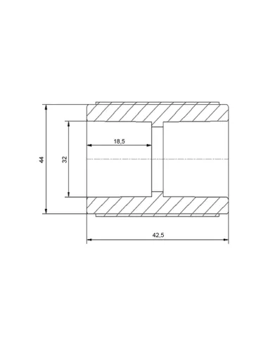 Муфта PPR Blue Ocean 32, для полипропиленовых труб, белая