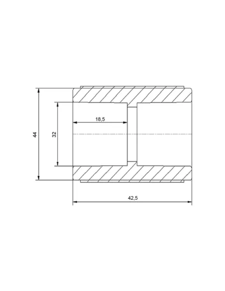 Муфта PPR Blue Ocean 32, для поліпропіленових труб, біла