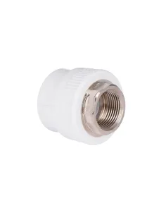 Муфта ВР Blue Ocean 40х1, для полипропиленовых труб, белая