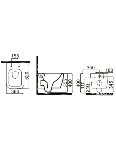 Унітаз з функцією біде Idevit Halley Iderimless 3204-2615 (підвісний) - 2