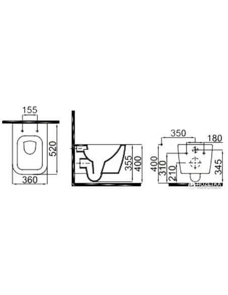 Унітаз з функцією біде Idevit Halley Iderimless 3204-2615 (підвісний) - 2