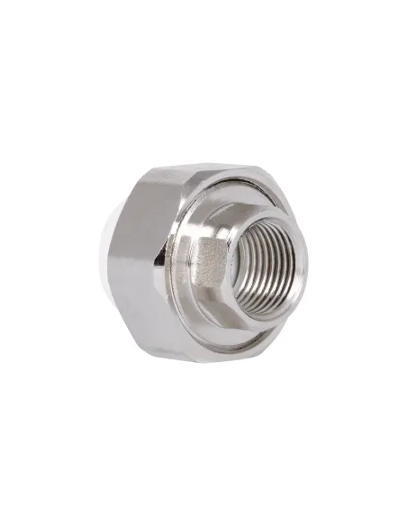 Згін-американка Blue Ocean 20х1/2 ВР, латунна головка, для ППР труб, біла