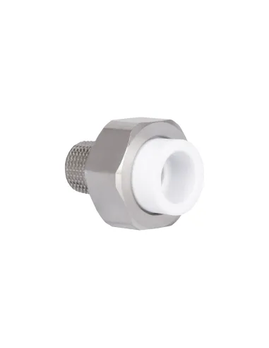 Згін-американка Blue Ocean 20х1/2 НР, латунна головка, для ППР труб, біла