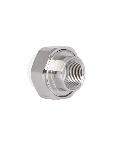 Сгон-американка Blue Ocean 25х3/4 ВР, для полипропиленовых труб, белая