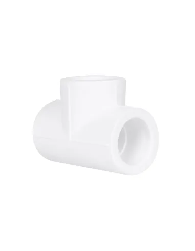 Трійник PPR Blue Ocean d25, для поліпропіленових труб, рівнопрохідний, білий
