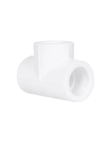 Тройник PPR Blue Ocean d32, для полипропиленовых труб, равнопроходной, белый