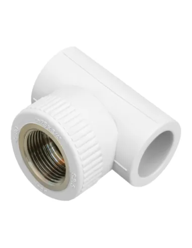 Тройник ВР Blue Ocean 25х3/4х25, для полипропиленовых труб, белый