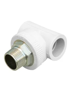 Тройник НР Blue Ocean 32х1х32, для полипропиленовых труб, белый