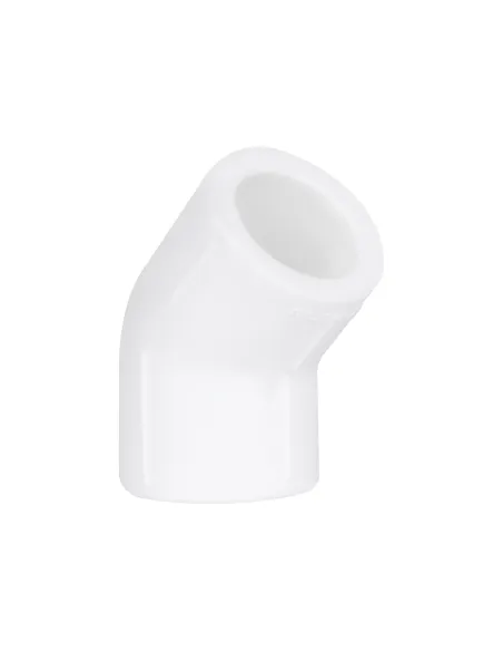 Уголок 45 Blue Ocean d20, для полипропиленовых труб, белый