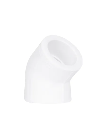 Уголок 45 Blue Ocean d32, для полипропиленовых труб, белый