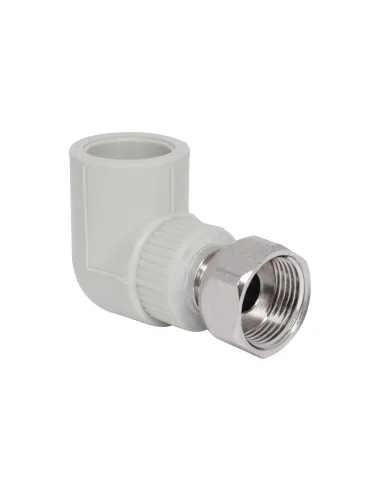 Уголок с накидной гайкой ВР 90 Blue Ocean 25х3/4, с латунным штоком, для полипропиленовых труб