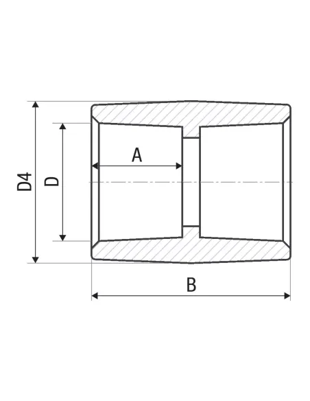 Муфта ITAL 110 мм для полипропиленовых труб