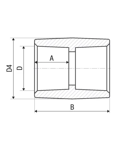 Муфта ITAL 90 мм для полипропиленовых труб
