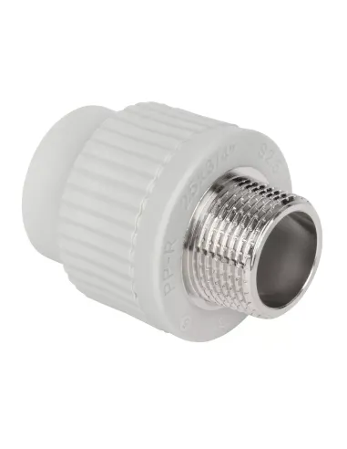 Муфта ITAL 20х1/2 дюйма наружная резьба, для полипропиленовых труб