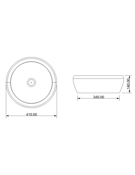 Умивальник Newarc 42 5061(42х42 см, без отвору) - 1