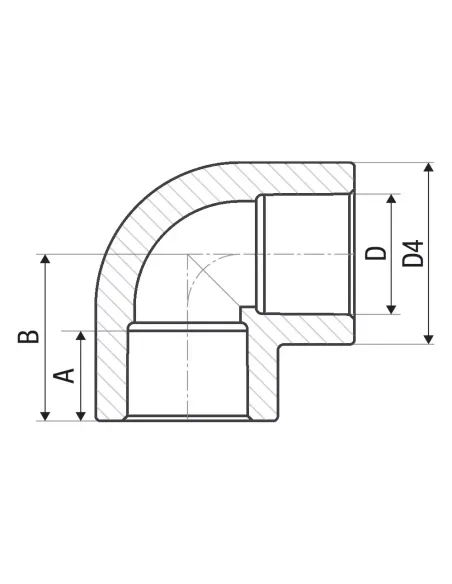 Уголок 90 ITAL 20 мм для полипропиленовых труб