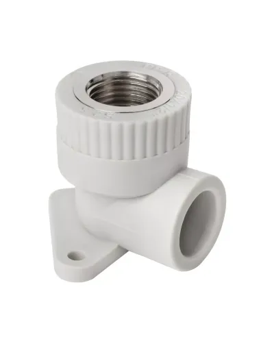Кут 90 ВР настінний ITAL 20х1/2 дюйма для поліпропіленових труб, внутрішнє різьблення