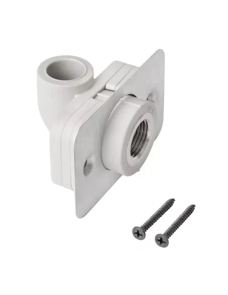 Уголок 90 ВР настенный ITAL 20х1/2 дюйма под гипсокартон, для полипропиленовых труб, внутренняя резьба