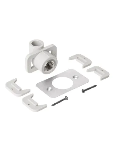 Кут 90 ВР настінний ITAL 20х1/2 дюйма під гіпсокартон, для поліпропіленових труб, внутрішнє різьблення