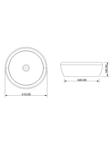 Умывальник Newarc 42 5064, 42х42 см, без отверстия - 1